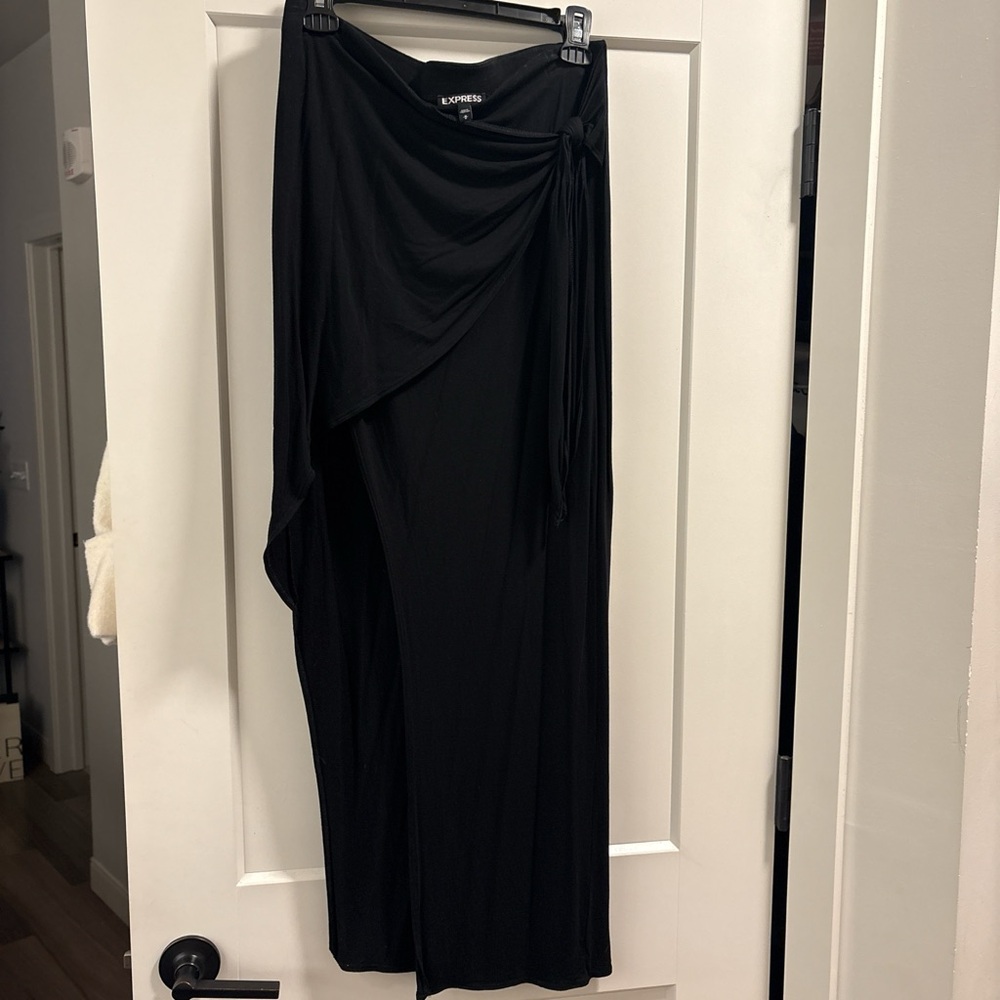 Express Black Asymmetrical Skirt